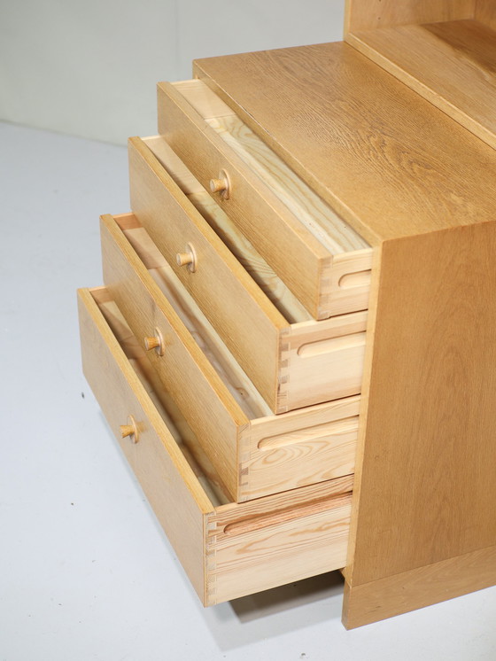 Image 1 of Børge Mogensen bookcase chest of drawers oak Danish vintage