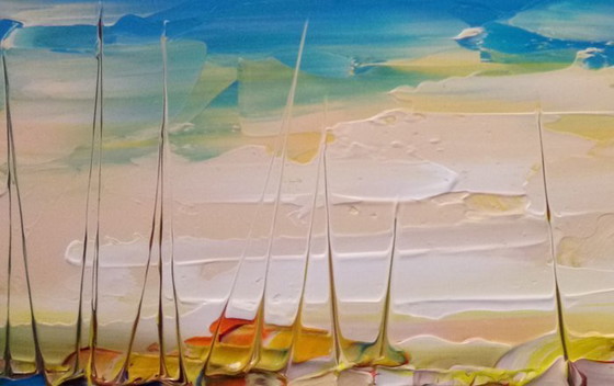 Image 1 of Gemälde von Janusz Kik - Au Mouillage