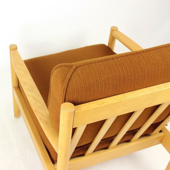 Image 1 of  Elegant Lounge Chair In Oak, Czechoslovakia 1960s, 4 Available
