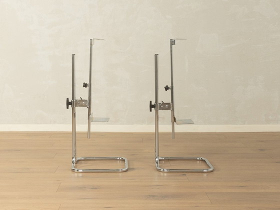 Par de soportes cromados ajustables, Objetos decorativos, Cromo, Metal, Plateado, Modern (foto 5 de 9)