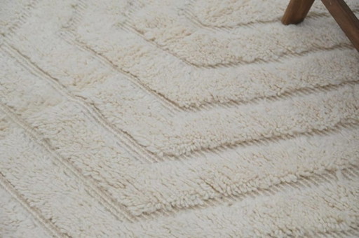 Tapis marocain minimaliste Beni Ourain 3X2