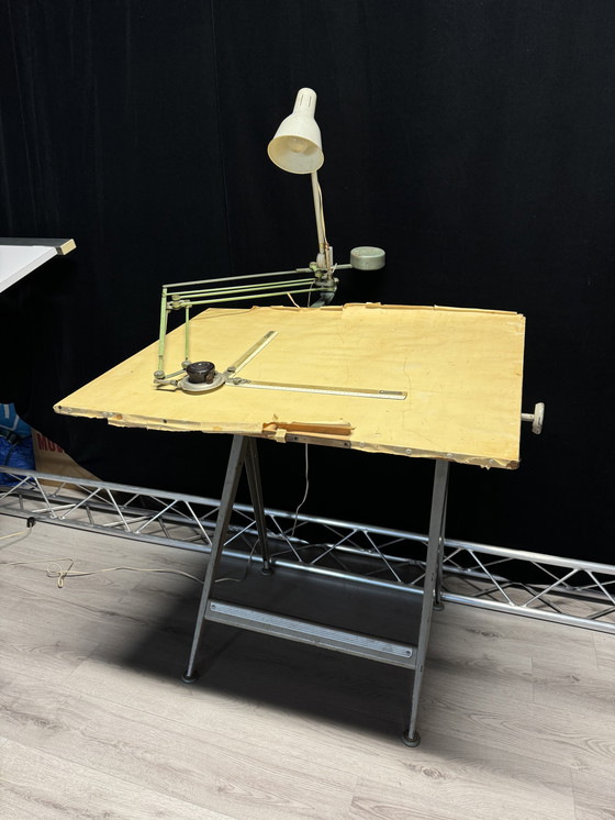 Image 1 of Beautiful Complete Ahrend Circle Kramer Drawing Table Architect Table