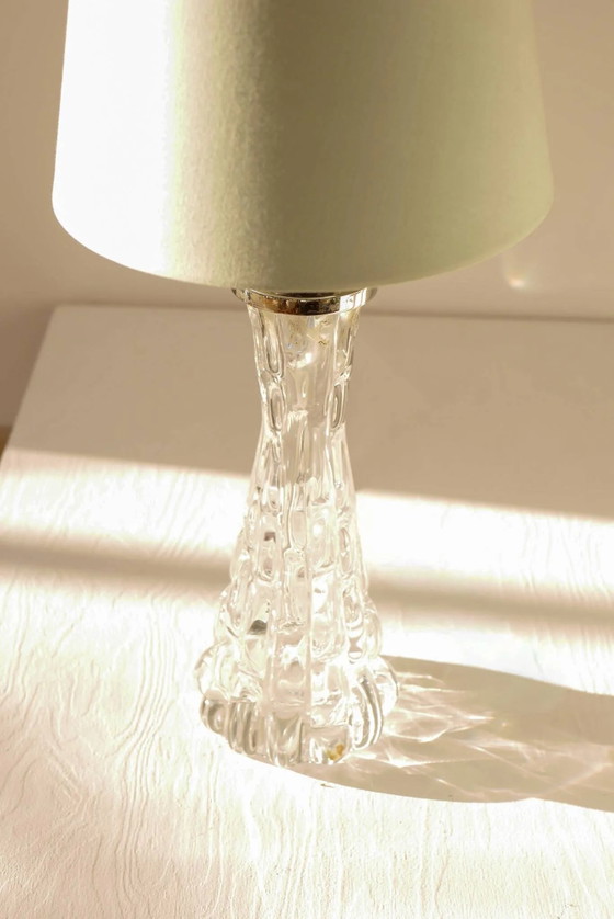 Image 1 of Carl Fagerlund Crystal Glass Table Lamps. Orrefors, Sweden