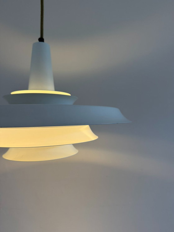 Vintage Danish pendant  - Carl Thore Trava style - Danish design lamp I – Granhaga, Pendant lamps, Aluminium (photo 5 of 9)