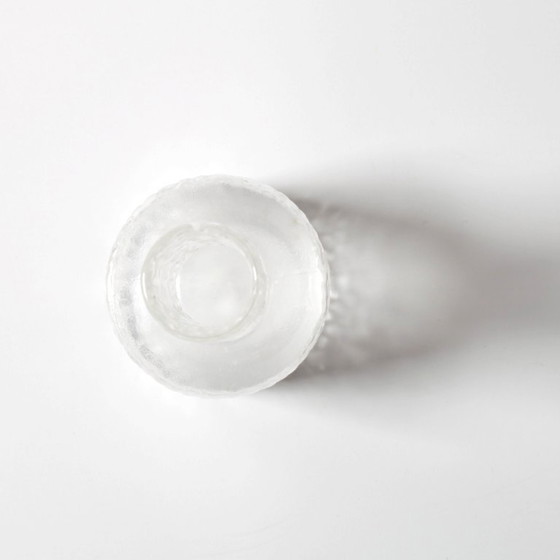 Image 1 of Small Vintage Clear Glass Vase / Single Flower Stylish Vase / Sweden / 2000s