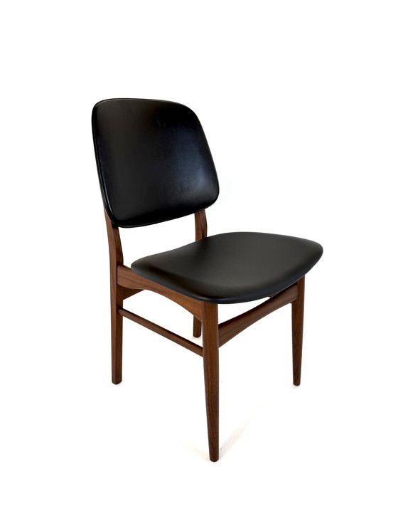 Image 1 of Set di 8 sedie da pranzo danesi componibili, anni '60