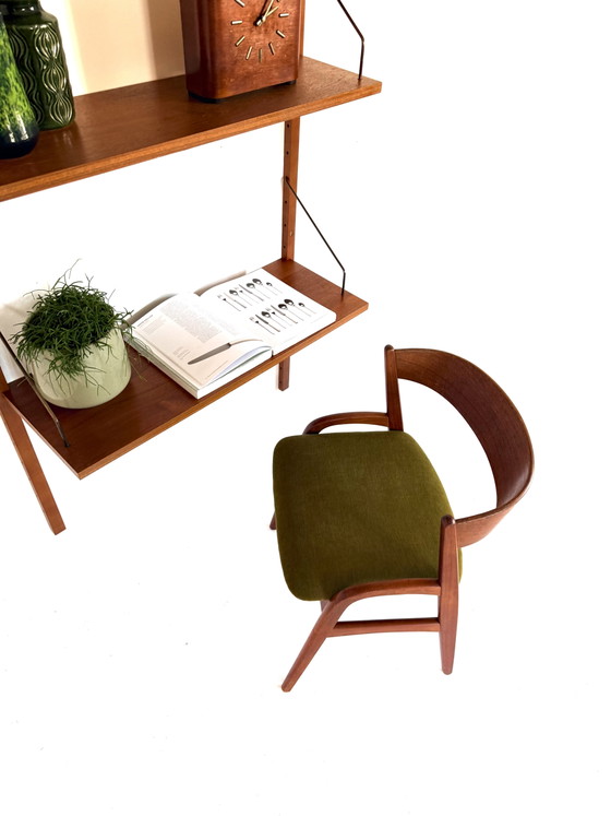 Sistema di pareti in teak danese vintage anni '60 – Armadi a muro, Wood, Brass (photo 7 of 12)