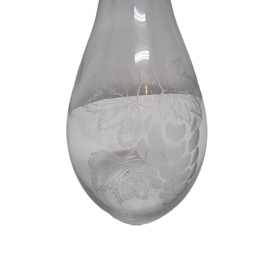 Image 1 of Vintage Wijn Karaf Met Druivenrank, Jaren 60/70