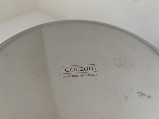 Image 1 of French vintage Jean Couzon champagne cooler, stainless steel champagne bucket