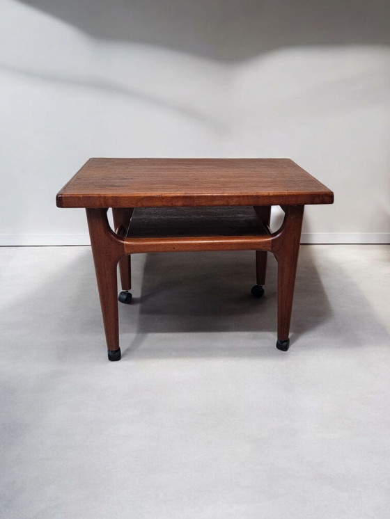 Image 1 of Mid - Century Nils Bach teak side table trolley bar trolley 1960s