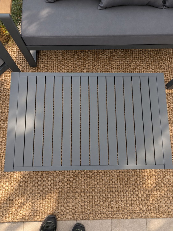 Set da Giardino Lounge in Alluminio Antracite – 4 Pezzi – Divani 3 posti, Aluminium (photo 6 of 6)