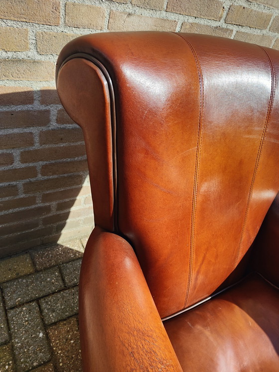 Image 1 of Fauteuil design en cuir de mouton Muylaert