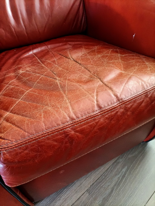 Fauteuil vintage en cuir