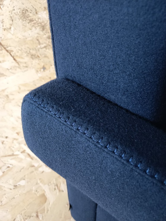 Image 1 of CASSINA Utrecht 637 armchair in Midnight BLUE Kvadrat wool by Gerrit Rietveld