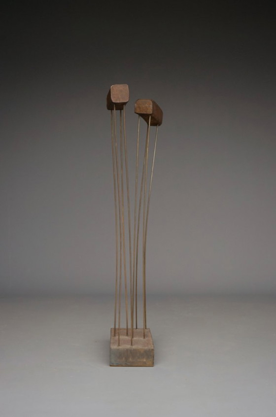 Image 1 of Abstract Kinetic Sculpture after Harry Bertoia, 1960s
