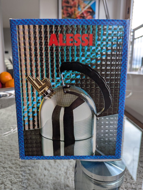 Image 1 of Alessi “9091” Fluitketel – Space Age Design – Ontwerp door Richard Sapper – Italiaans Design