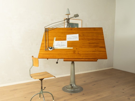 Tekentafel uit de jaren 50, Domkraft AB Nike Eskilstuna – Bureau, Metal, Wood (photo 9 of 17)