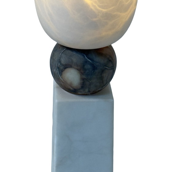Image 1 of Pegasam Spain - Albaster Table lamp - Brutalist style