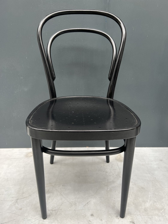 Image 1 of 4x Thonet 218 stoelen, zwart