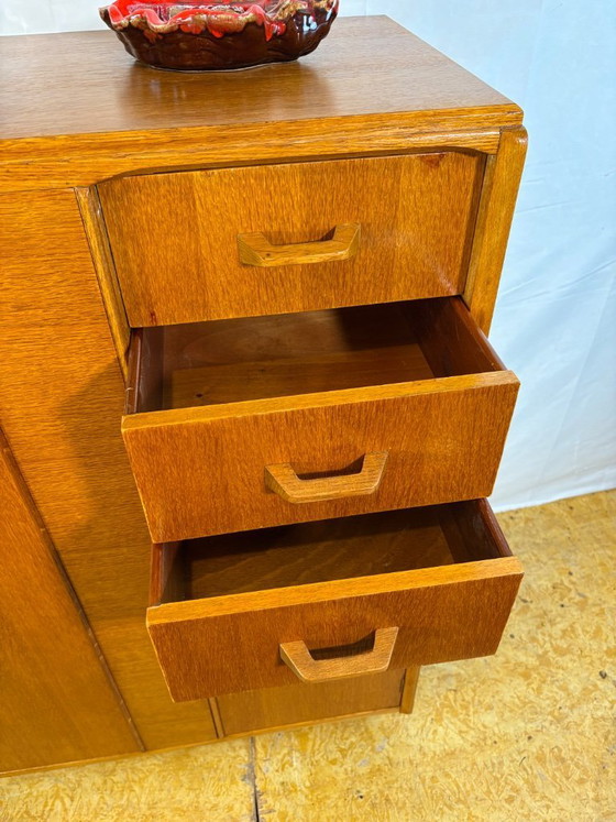 Image 1 of Mid-Century Retro Vintage Oak Compactum Gentleman’s Wardrobe by G Plan E. Gomme c.1950–1960    Gold Stamp • Space-Saving Design 