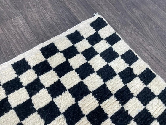 Image 1 of Two traditional Moroccan handwoven Berber rugs, size 2 (1.5/2.5) m