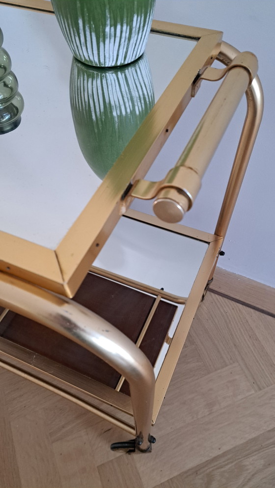 Image 1 of Hollywood Regency serving trolley