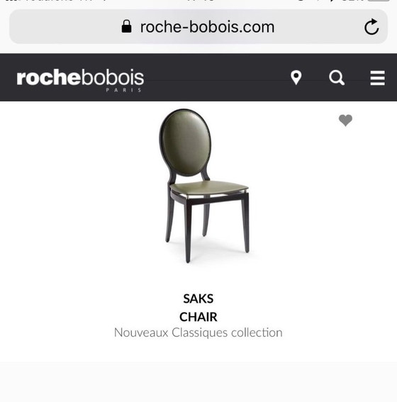 Roche Bobois 6x Sax Eetkamerstoelen – Wood (photo 2 of 5)