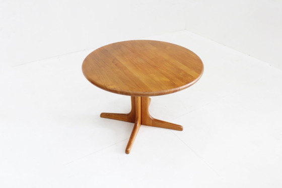 Image 1 of Vintage Danish round extendable dining table, solid teak