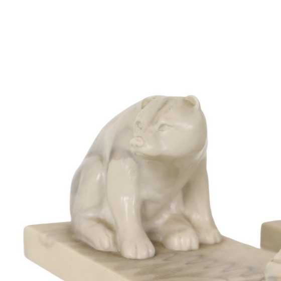 Set vintage di 3 statuette di animali in marmo artificiale Inuit Canada – Sculture, Plastic (photo 11 of 19)