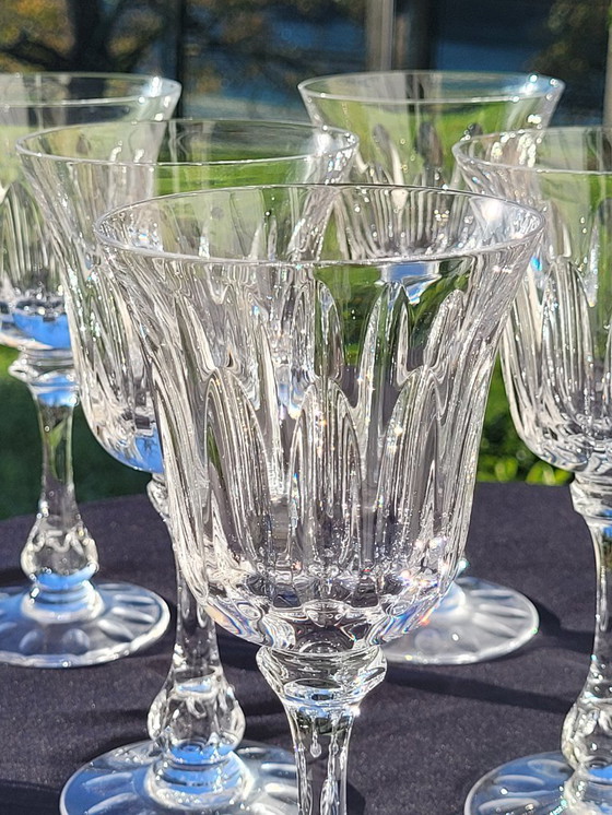 Image 1 of 8 bicchieri di cristallo con stelo di Sèvres