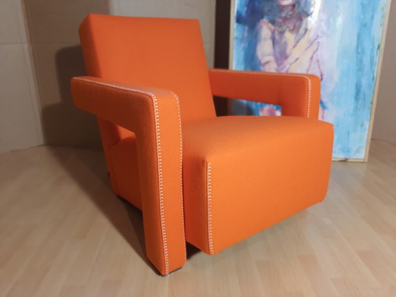 Image 1 of Cassina Utrecht 637 Nuovo mai usato in panno di lana Ruggine arancione (Serie 13L) Punto cavallo