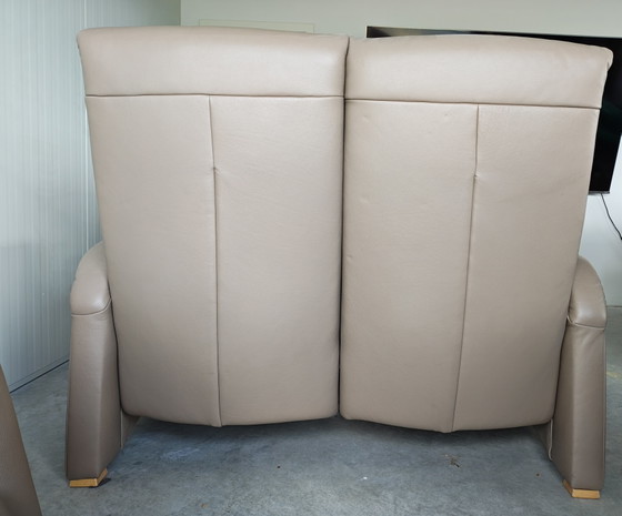 Image 1 of Himolla 4879 Leder Sessel Couch 2er+1er Sofa Gruppe 