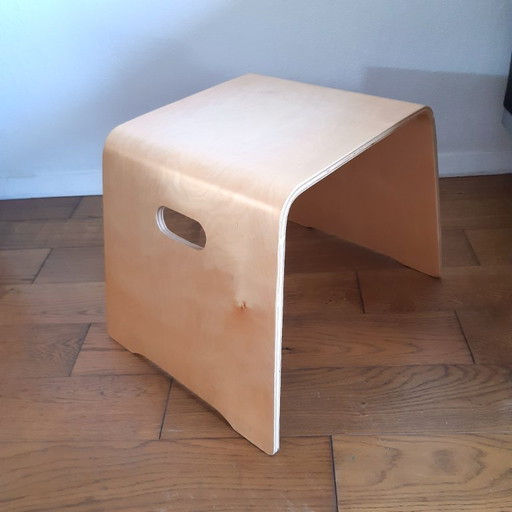 Gebogen Multiplex Design Kruk/Bijzettafel