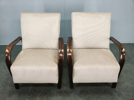Image 1 of Par de sillones Kropáček & Kozelka para Interiér Praha, años 40