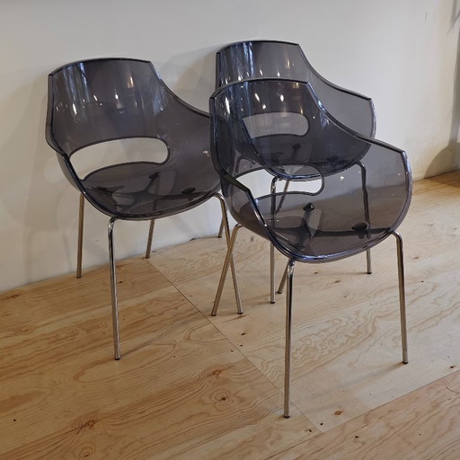 Vintage Space Age Opal plastic chairs