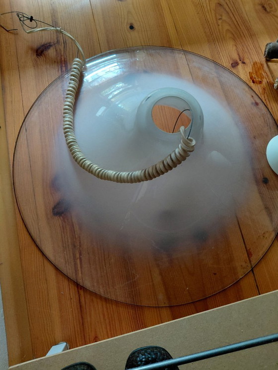 Vintage Pendant lamp Fog en Mørup Serni – Fog & Mørup, Glass (photo 3 of 5)