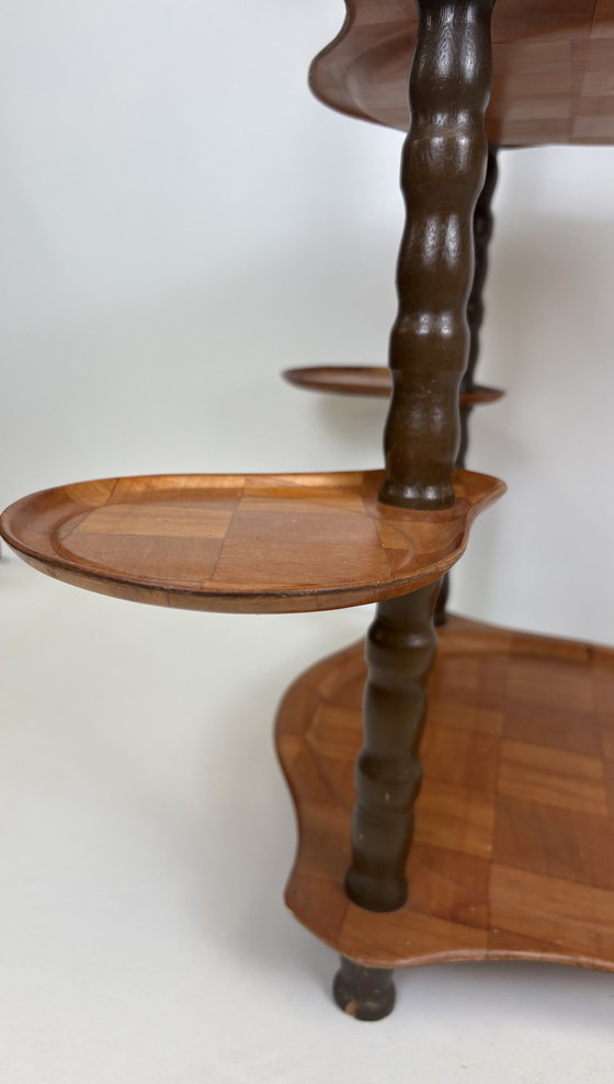 Image 1 of Vintage side table/sidetable/plant table seventies wood