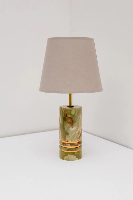 Image 1 of Mid-century modern Italian brass table lamp, 1970s