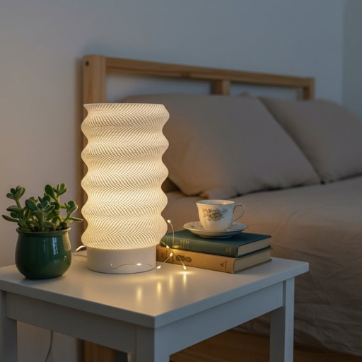 Lumina Twist – Sculptural Design Lamp (Wireless or Wired)