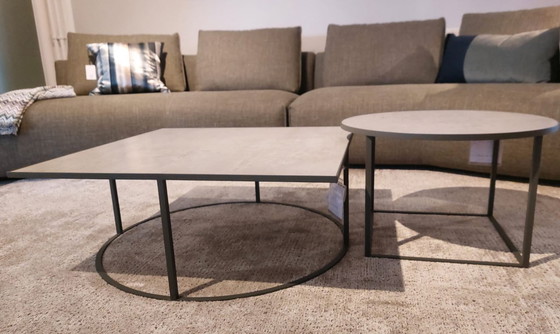 Image 1 of 1x set van 2x Leolux Prismo salontafel
