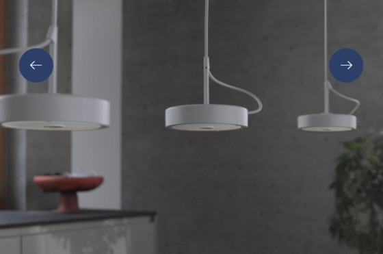 Image 1 of Lampada a sospensione Belux U-Turn-38 Michel Charlot - nuova nella scatola