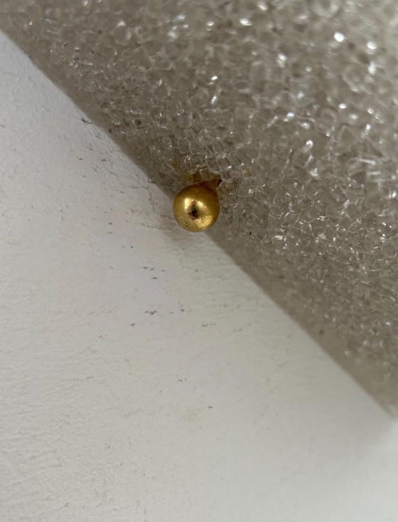 Image 1 of Vintage wandlamp in messing en plexiglas, Frankrijk 1960