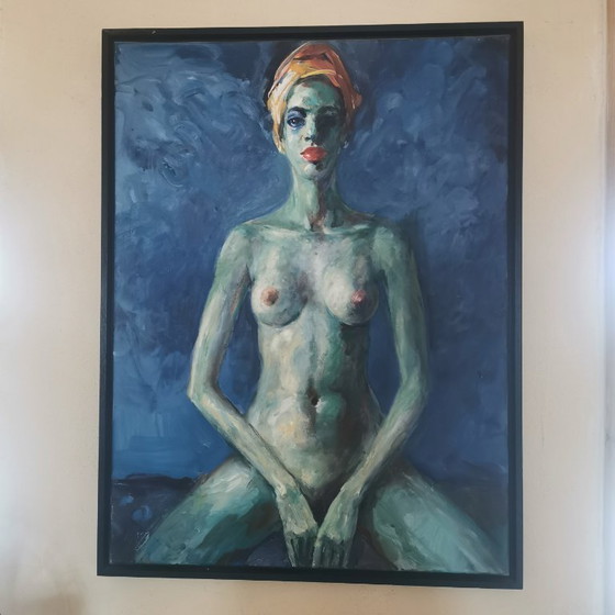 Image 1 of Female portrait by Werner Petzold (1940-2023), Leipzig School