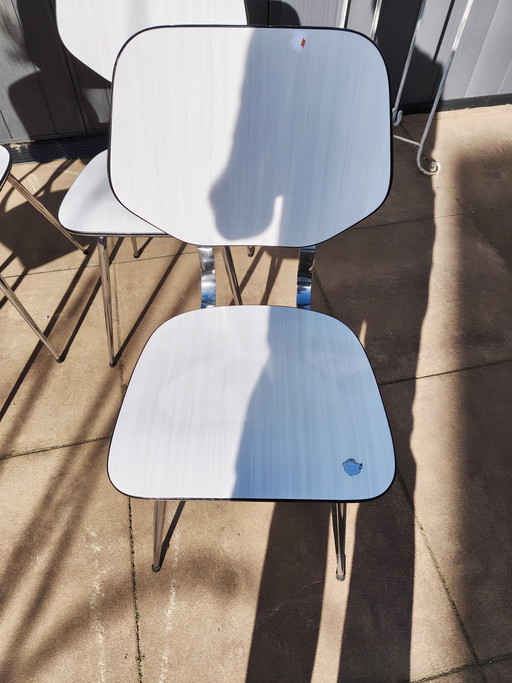 4 Brabantia Formica kitchen chairs, 1960s