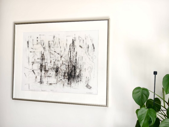 Image 1 of Unique charcoal drawing