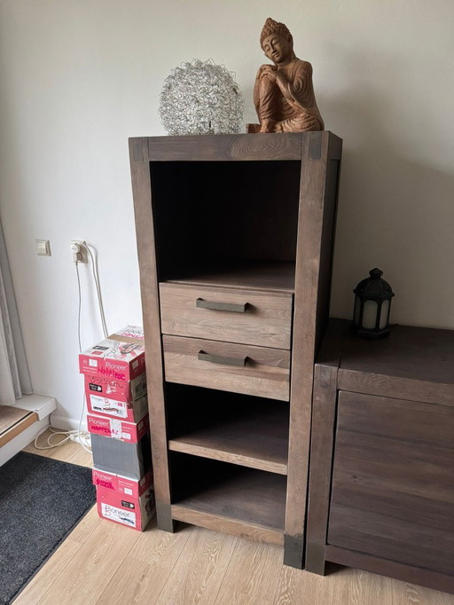 Henders & Hazel hoge kast / boekenkast 60x45x152 cm (per stuk) - item 1