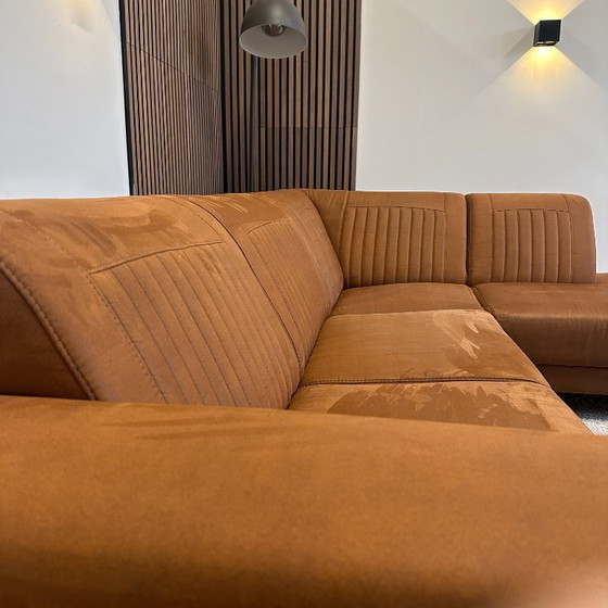Image 1 of Cognacfarbenes Ecksofa, gereinigt, 276 x 200 cm