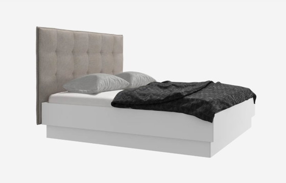 Image 1 of Lugano bed with storage space and swing-up frame and slatted base, excl. mattress