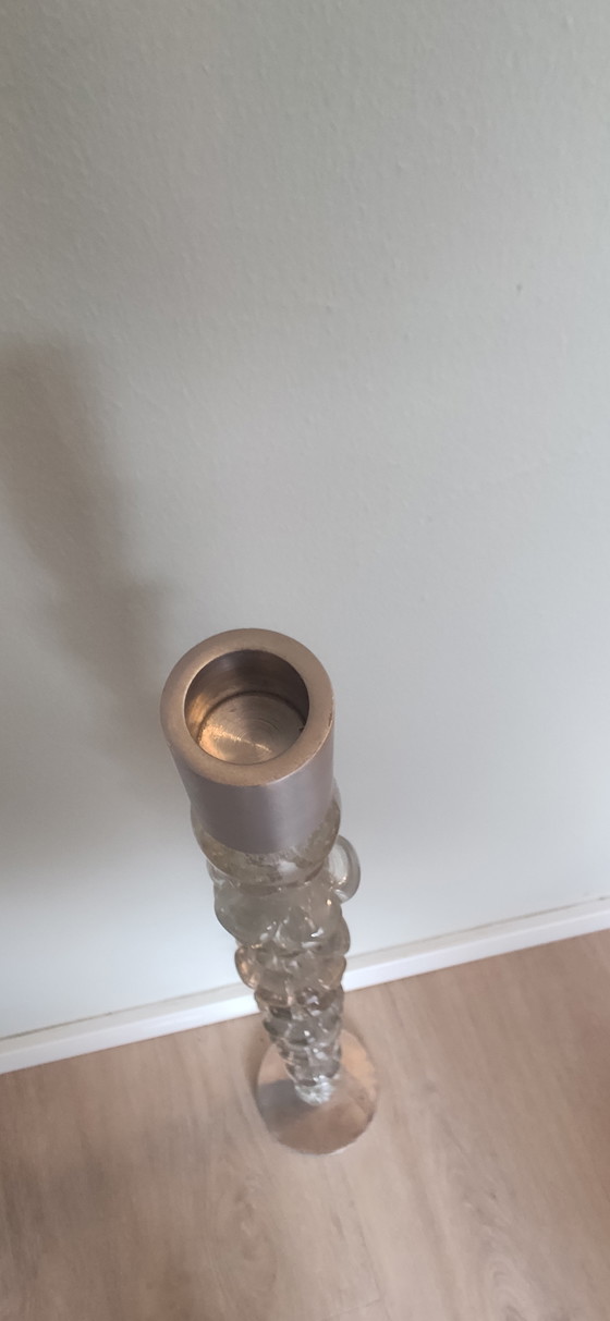 Image 1 of Räder XL Kandelaar 'Lichtgestalt' - Glas & Metaal - 93 cm