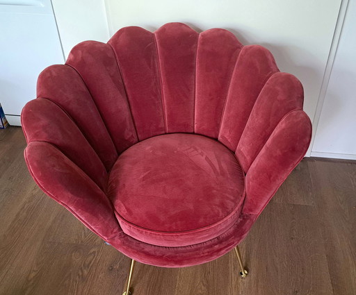 Fauteuil en velours Eichholtz Trapezium